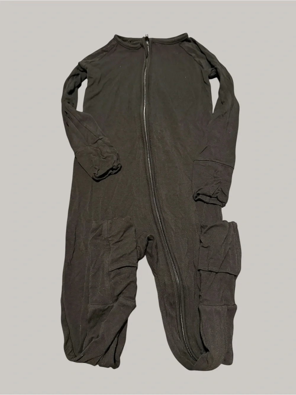 Little Sleepies Black Zip Sleep Sack Pajamas